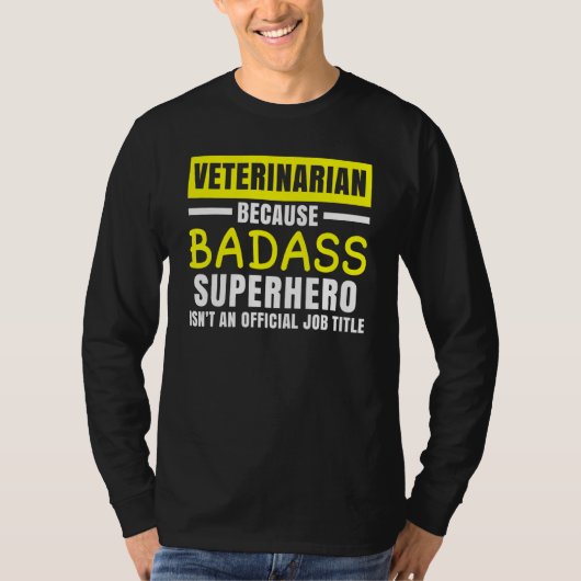 Dierenarts omdat superheld geen professie-anma t-shirt (Voorkant)