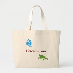 Dierenarts- Onder de Zee Grote Tote Bag