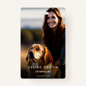 Dierenarts Pet Groom Care | Dog Expert Qr Badge (Voorkant)