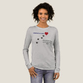 Dierenarts-Pootafdrukken in mijn hart #2 Tri-Blend Shirt (Voorkant)