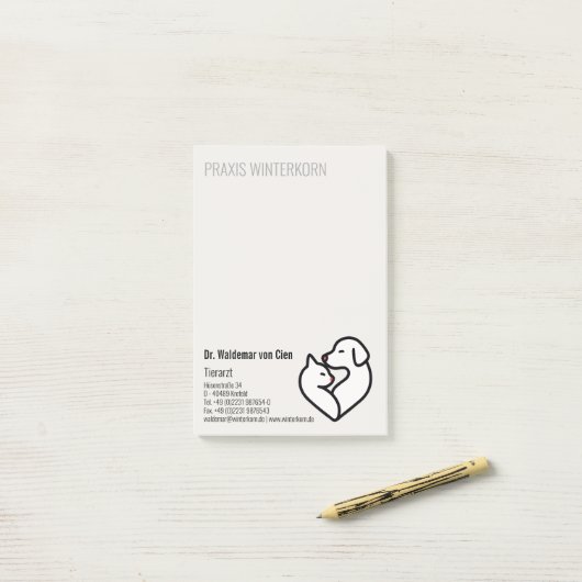 dierenarts post-it® notes (Op bureau)
