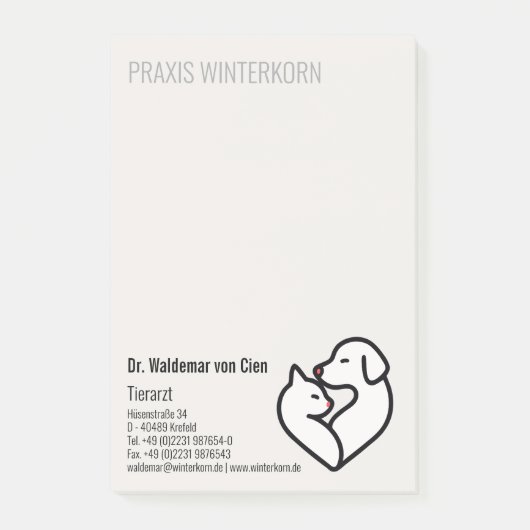 dierenarts post-it® notes (Voorkant)