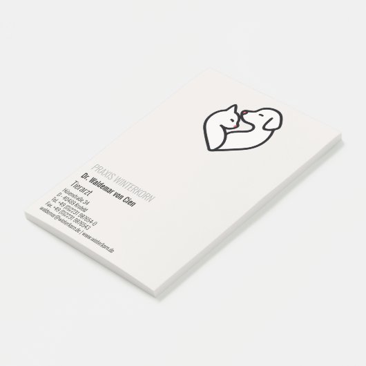 dierenarts post-it notities post-it® notes (Schuin)