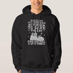 Dierenarts Redt De Dag, Eén Dier Per Beurt Hoodie
