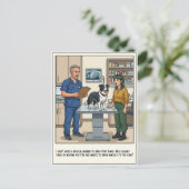 Dierenarts SEH Avonturen Cartoon Briefkaart (Staand voorkant)
