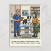 Dierenarts SEH Avonturen Cartoon Briefkaart (Voorkant)