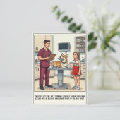 Dierenarts SEH Avonturen Cartoon Briefkaart (Staand voorkant)