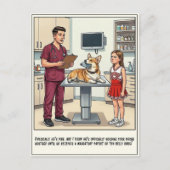 Dierenarts SEH Avonturen Cartoon Briefkaart (Voorkant)