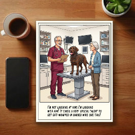 Dierenarts SEH Avonturen Cartoon Briefkaart