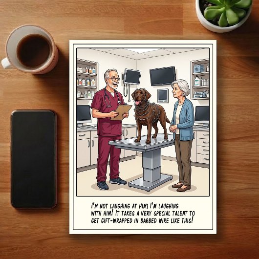 Dierenarts SEH Avonturen Cartoon Briefkaart