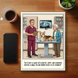 Dierenarts SEH Avonturen Cartoon Briefkaart