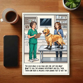 Dierenarts SEH Avonturen Cartoon Briefkaart