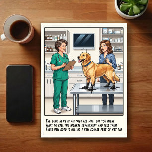 Dierenarts SEH Avonturen Cartoon Briefkaart