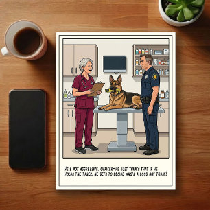 Dierenarts SEH Avonturen Cartoon Briefkaart