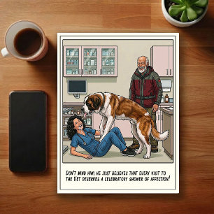Dierenarts SEH Avonturen Cartoon Briefkaart