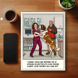 Dierenarts SEH Avonturen Cartoon Briefkaart