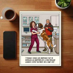 Dierenarts SEH Avonturen Cartoon Briefkaart