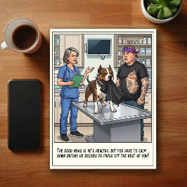 Dierenarts SEH Avonturen Cartoon Briefkaart