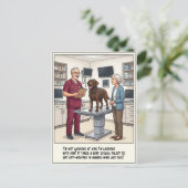 Dierenarts SEH Avonturen Cartoon Briefkaart (Staand voorkant)