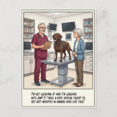 Dierenarts SEH Avonturen Cartoon Briefkaart (Voorkant)