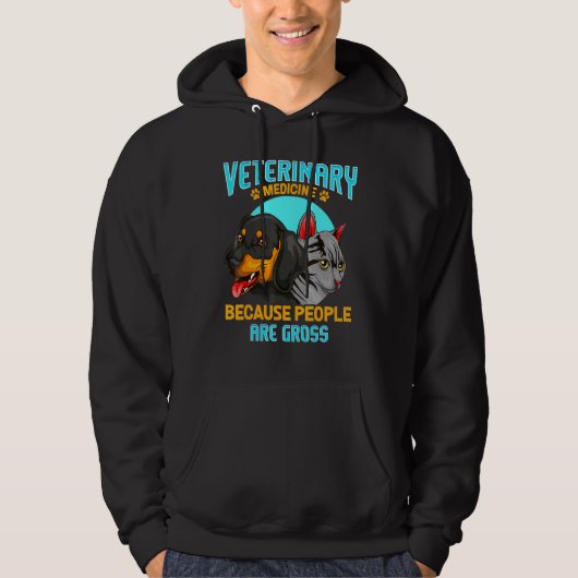 Dierenarts Shirt Diergeneeskunde Omdat Mensen Zijn (Voorkant)