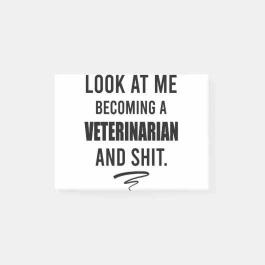 Dierenarts Shirt Grappige Dierenarts Afstudeercade Post-it® Notes (Voorkant)