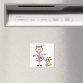 Dierenarts Stick Figure Magneet (Insitu (Vaatwasser))