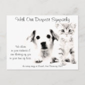 Dierenarts Sympathie Kaart Puppy en Kitten (Voorkant)