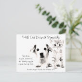 Dierenarts Sympathie Kaart Puppy en Kitten (Staand voorkant)