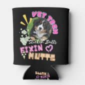 dierenarts tech, veterinaire technicus, geneeskund blikjeskoeler (Achterkant)