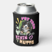 dierenarts tech, veterinaire technicus, geneeskund blikjeskoeler (Blikje Achterkant)