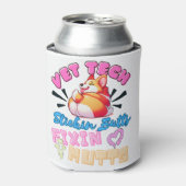 dierenarts tech, veterinaire technicus, grappig, v blikjeskoeler (Blikje Voorkant)