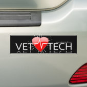 dierenarts technische bumper sticker (Op auto)