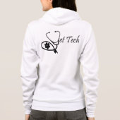 dierenarts technologiehoodie hoodie (Achterkant)