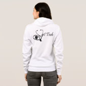 dierenarts technologiehoodie hoodie (Achterkant volledig)