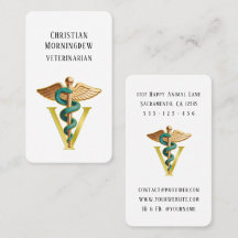 Dierenarts V symbool van Caduceus 1