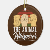 Dierenarts van de dierendierenarts keramisch ornament (Links)