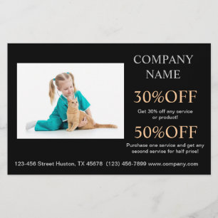 Dierenarts van een verpleegkundige flyer