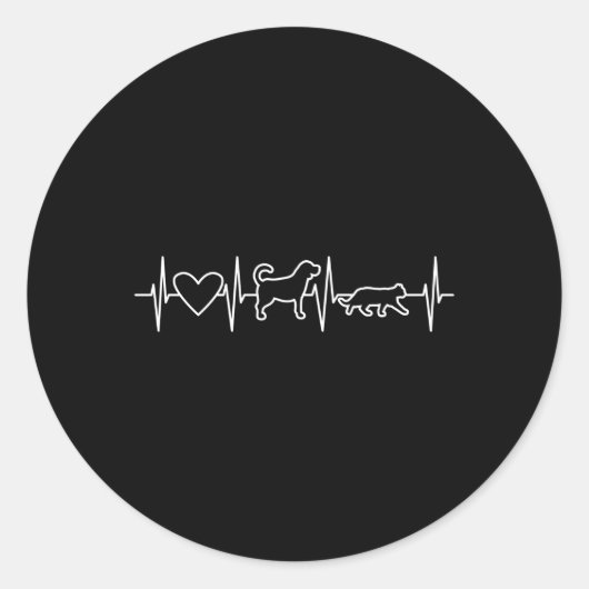 Dierenarts Vet Tech Dier Ronde Sticker (Voorkant)