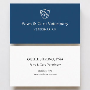 Dierenarts Veterinair Kantoor voor huisdieren Visitekaartje