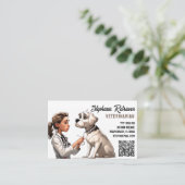 dierenarts visitekaartje (Staand voorkant)