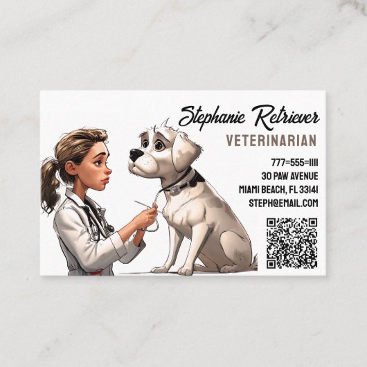 dierenarts visitekaartje (Voorkant)