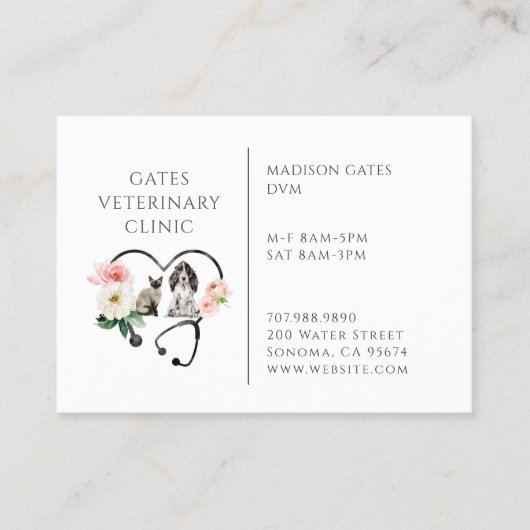 dierenarts visitekaartje (Voorkant)