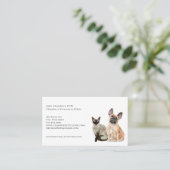 Dierenarts Visitekaartje & Afspraak Herinnering (Staand voorkant)