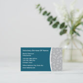 Dierenarts Visitekaartjes van het dierenziekenhuis (Staand voorkant)