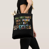 Dierenarts voor dierenbescherming tote bag (Dichtbij)