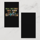 Dierenarts voor dierenbescherming visitekaartje (Voorkant / Achterkant)