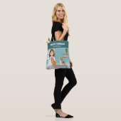 Dierenarts Vrouw Dierenarts Dierenarts met Kat en Tote Bag (Op model)