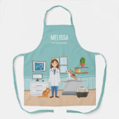 Dierenarts Vrouw Dierenartsenpraktijk Kat en Hond  Schort (Voorkant)