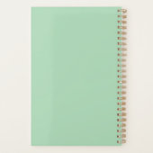 Dierenarts vrouw met dieren en aangepaste tekst planner (Achterkant)